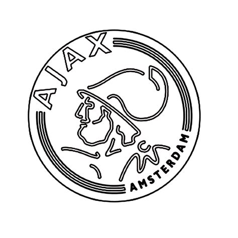 Ajax kleurplaat .